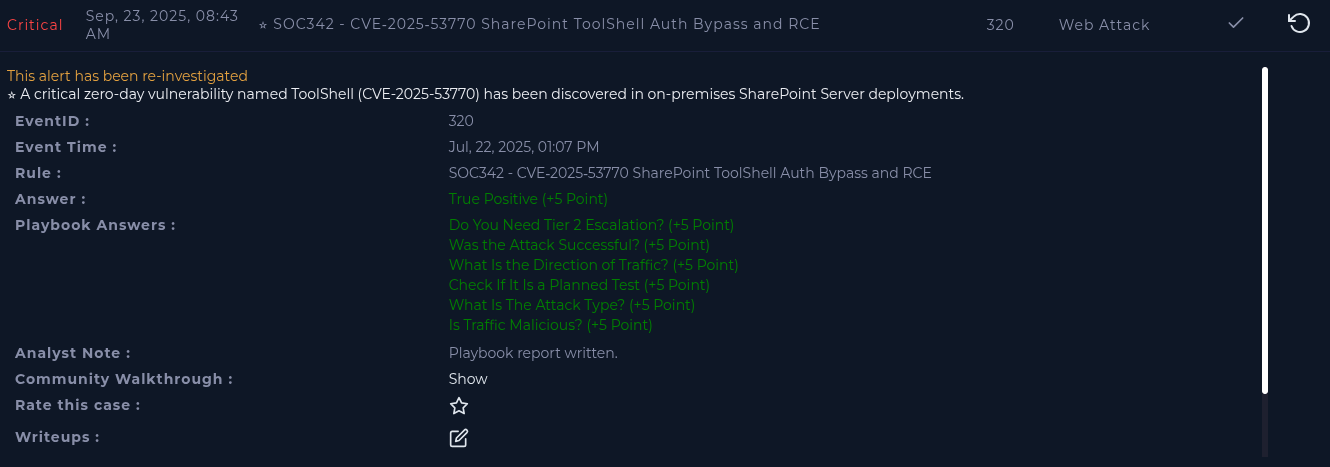 EventID 320 - LetsDefend